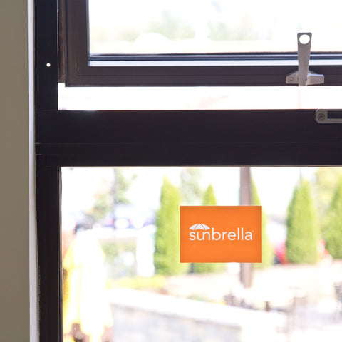 Orange Logo Window Cling