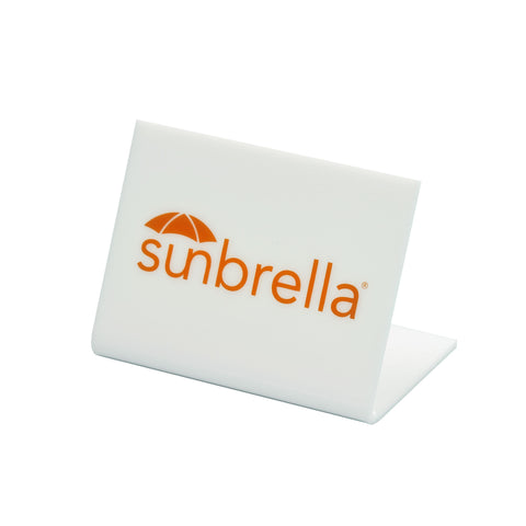 White Acrylic Sign