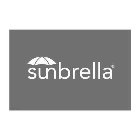 Sunbrella Grey Logo Poster