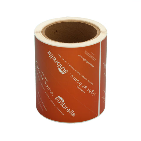 Orange Corner Label