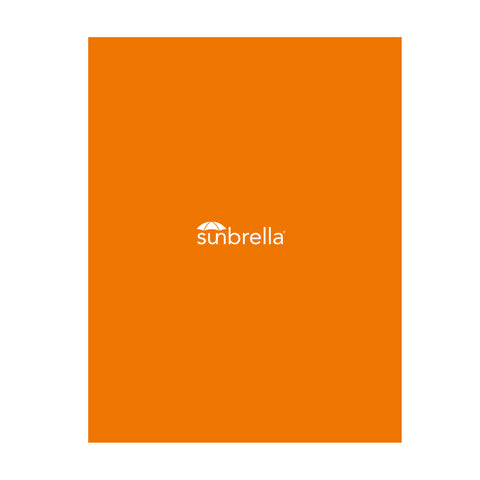 Sunbrella Orange Pocket Folder